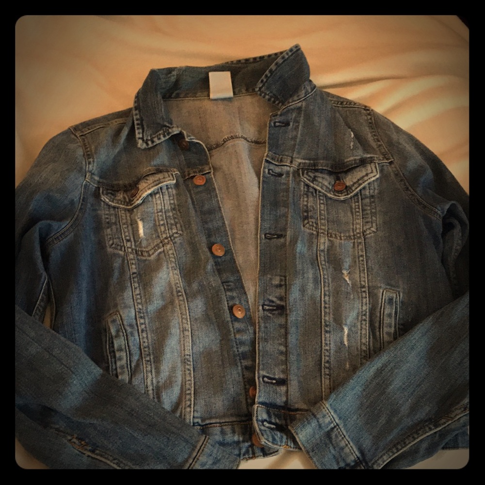 Distressed Denim Jacket